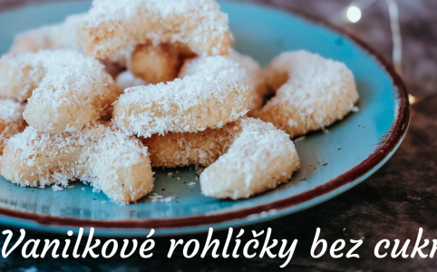 Vanilkové rohlíčky bez cukru