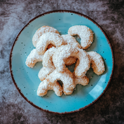 Recept: Nejlepší zdravé bezlepkové vanilkové rohlíčky bez cukru