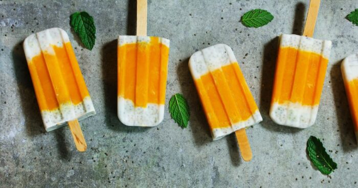 Chia semínka můžete použít do spoustu zdravých receptů, například do ovocných nanuků.