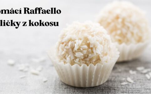 Kokosové raw kuličky - nepečené cukroví. Raffaello kuličky s koksem a mandlemi.