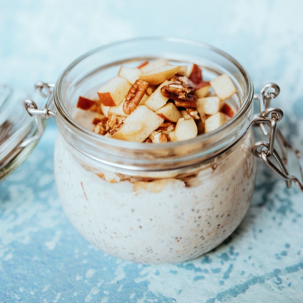 Recept na pekanovou ovesnou kaši přes noc