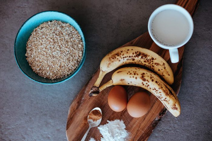 Recept na banánové lívance bez mouky z ovesných vloček