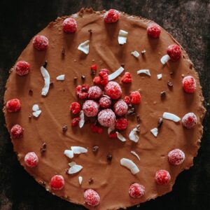 Bezlepkový čokoládový dort bez cukru - raw dort