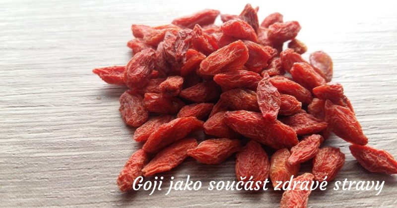 Goji jako součást zdravé stravy