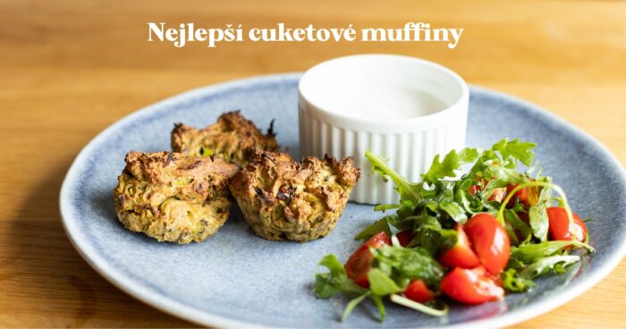 Recept na slané cuketové muffiny se sýrem
