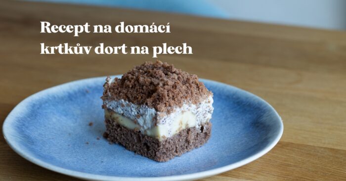 Recept na domácí krtkův dort na plech