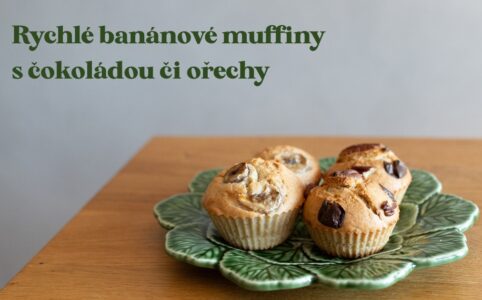 Nejlepší recept na rychlé banánové muffiny s čokoládou či ořechy