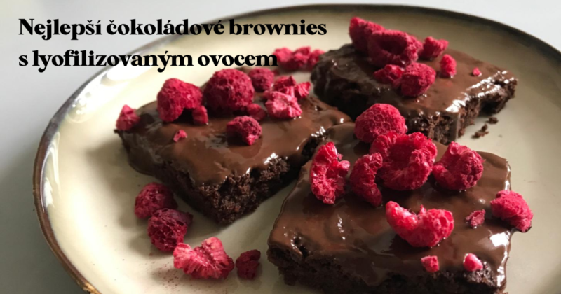 Recept: Nejlepší čokoládové brownies s lyofilizovaným ovocem
