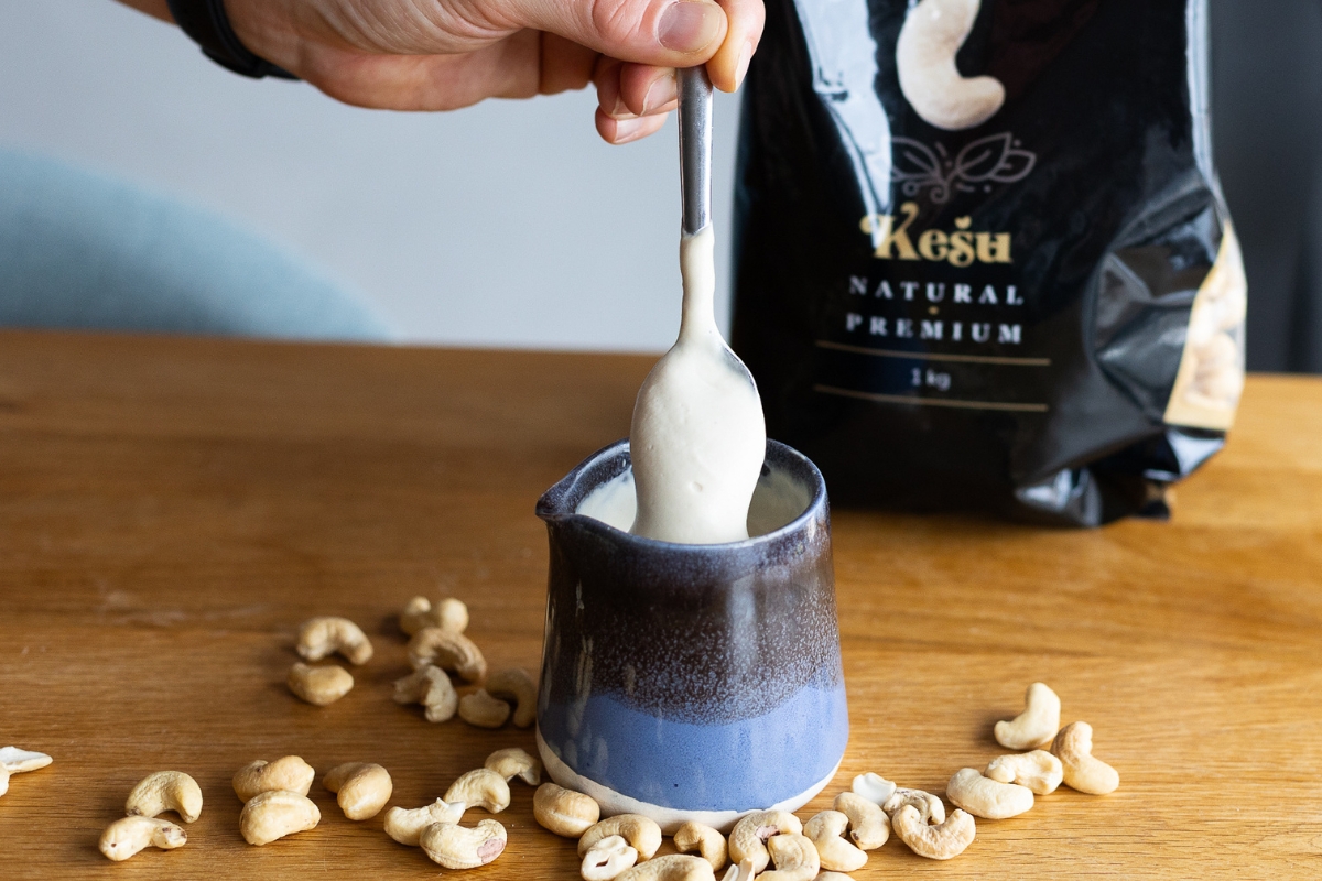 Recept: Domácí veganská kešu smetana