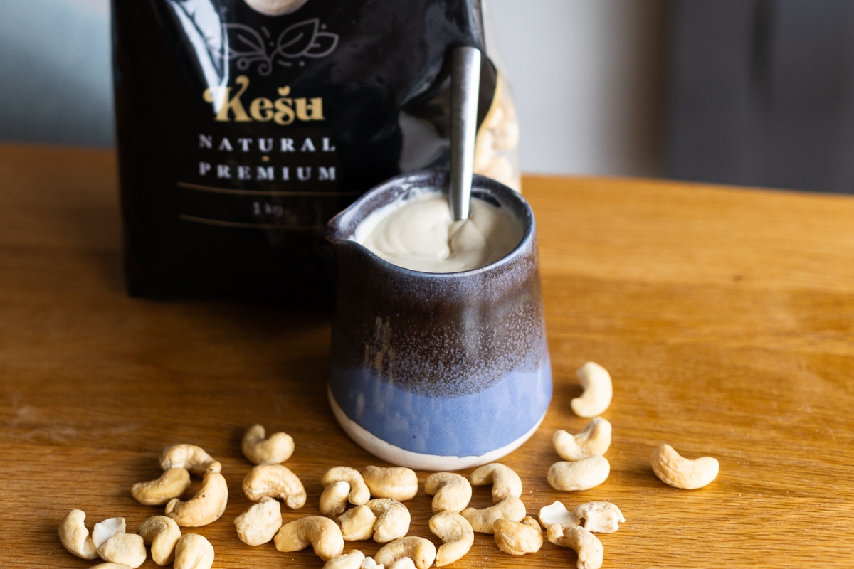 Recept na kešu smetanu
