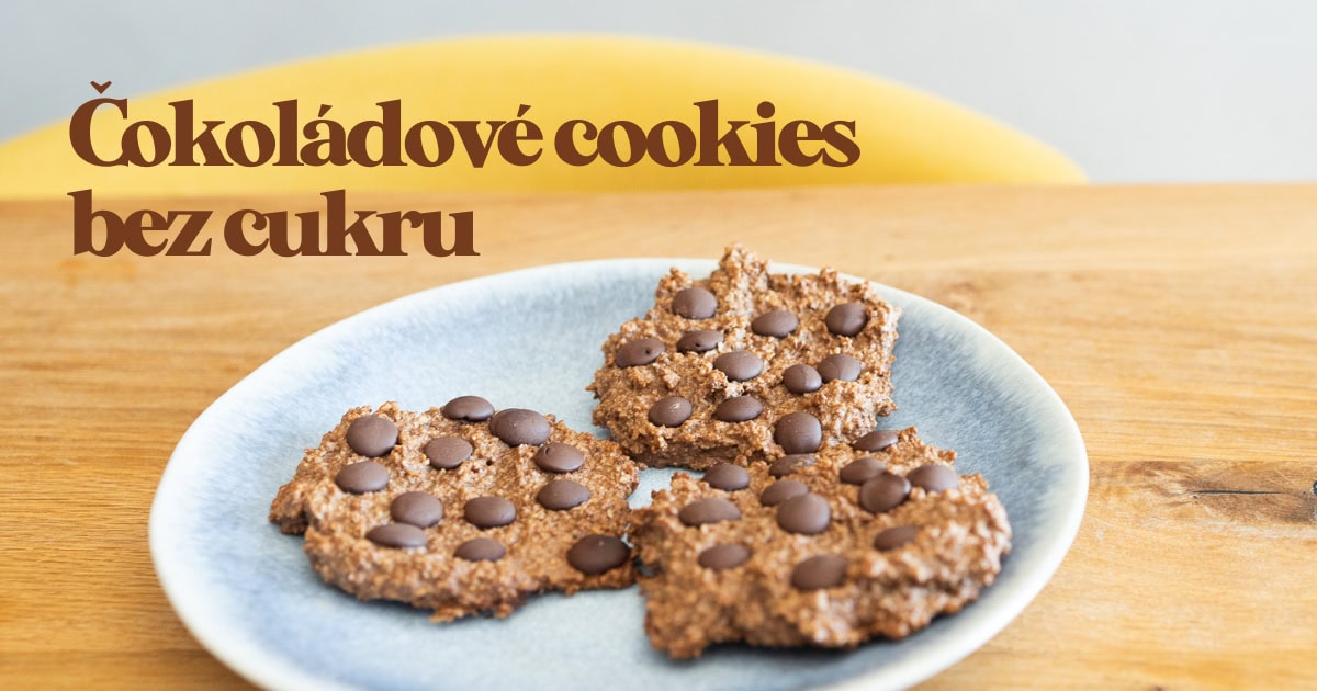 Čokoládové cookies bez cukru