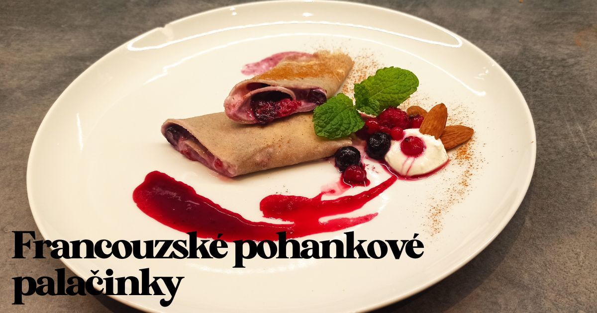 Recept: Francouzské pohankové palačinky s tvarohem