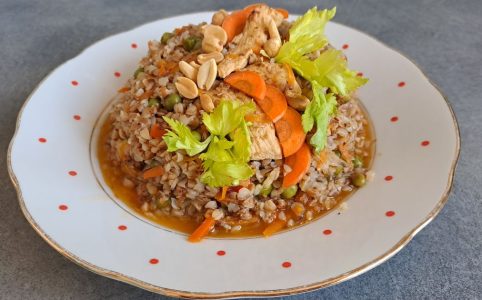 Recept: Nejlepší pohankové rizoto s kuřecím masem