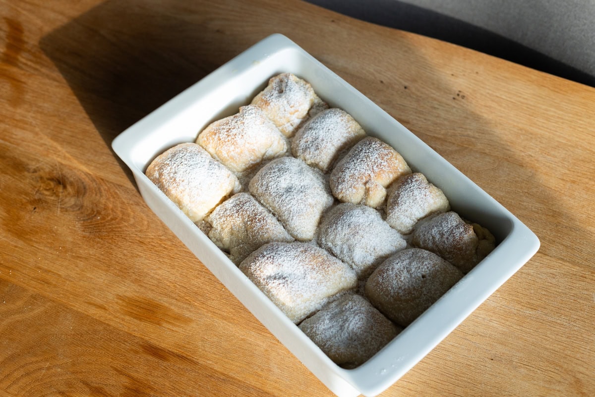 kynuté buchty s tvarohem