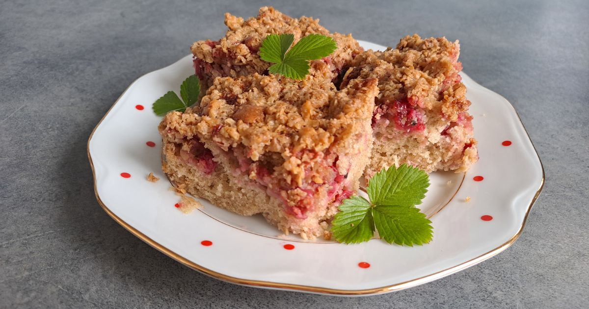 Rybízová buchta s drobenkou