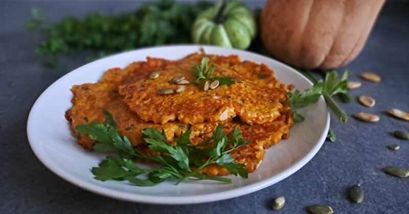 Dýňové placky do trouby se sýrem