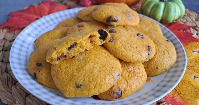 Dýňové sušenky s čokoládou