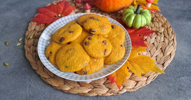 Dýňové sušenky s čokoládou