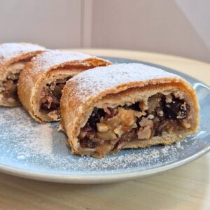 Pivní štrůdl s jablky