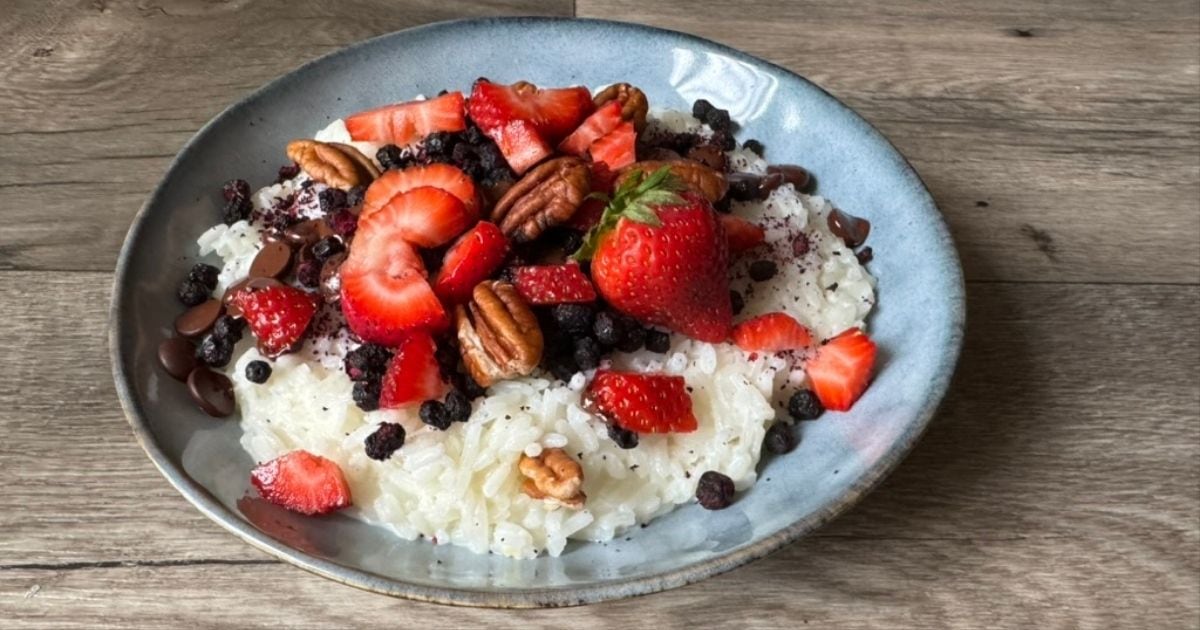 Recept: Nejlepší rýžová kaše z vařené rýže s čokoládou