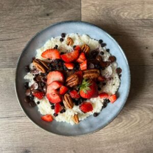 Nejlepší rýžová kaše z vařené rýže s čokoládou