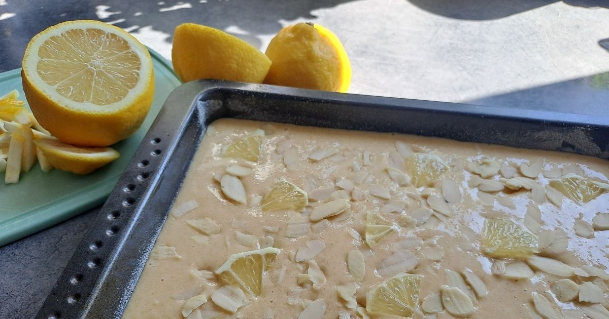 Citronová buchta na plech