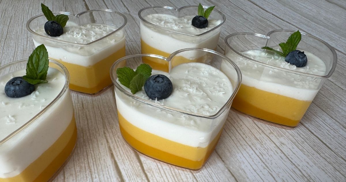 Recept: Mangový cheesecake dezert do skleničky